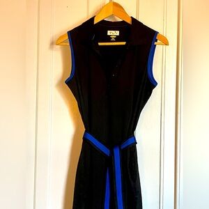 Guy Harvey Black and Blue Sleeveless Dress lightweight cooling material